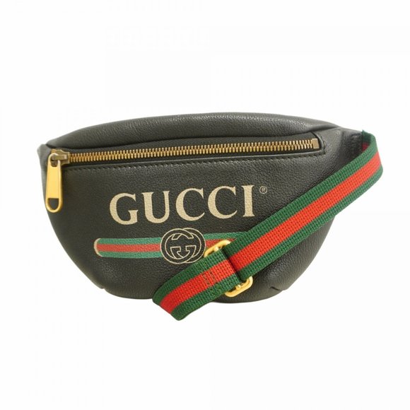 Gucci Sherry Line Body Bag 527792 Leather Black Women's - Picture 1 of 8